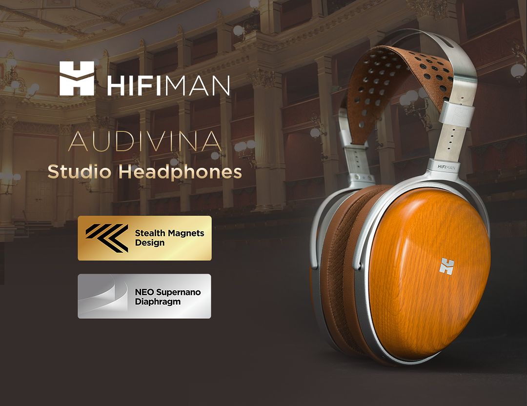 HiFiMAN AUDIVINA Closed-Back Planar Headphones: Pure and Accurate Sound for Studio Pros and Audiophiles.
