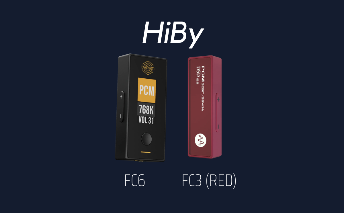 HiBy Releases FC6 USB Headphone R2R DAC/AMP with Darwin Architecture NOS/OS Mode and FC3 Red (New)