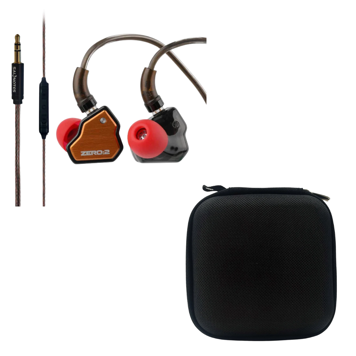 7HZ x Crinacle Zero 2 IEM 3.5mm With Mic & EarAudio Carry Case
