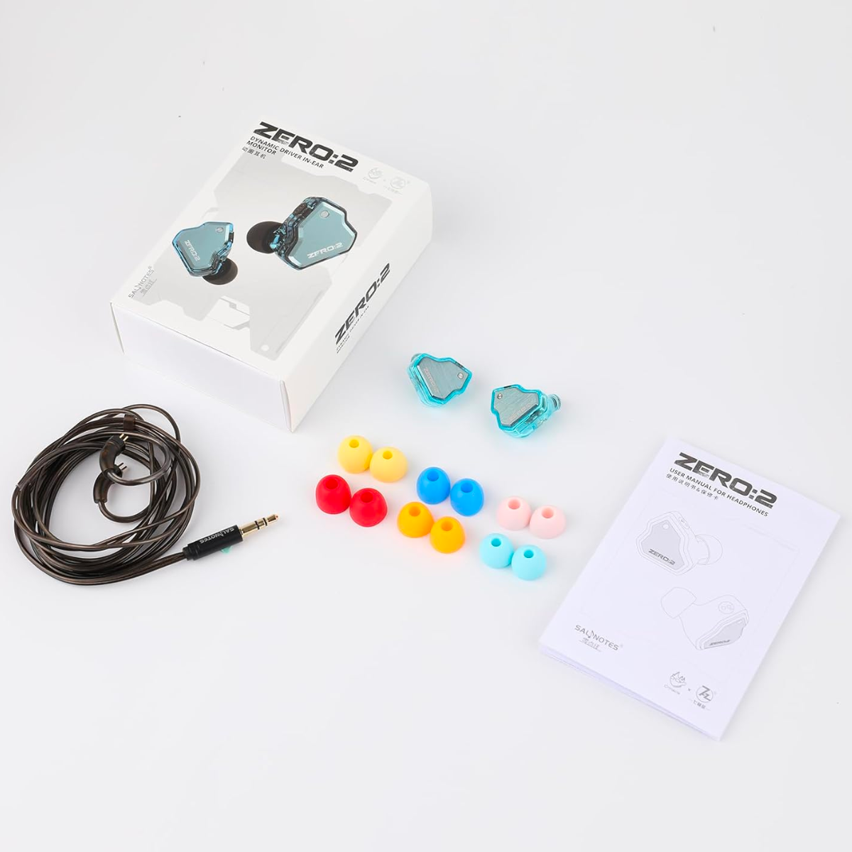 Open Box 7HZ x Crinacle Zero 2 IEM - Without Mic / Silver - The Audio Store