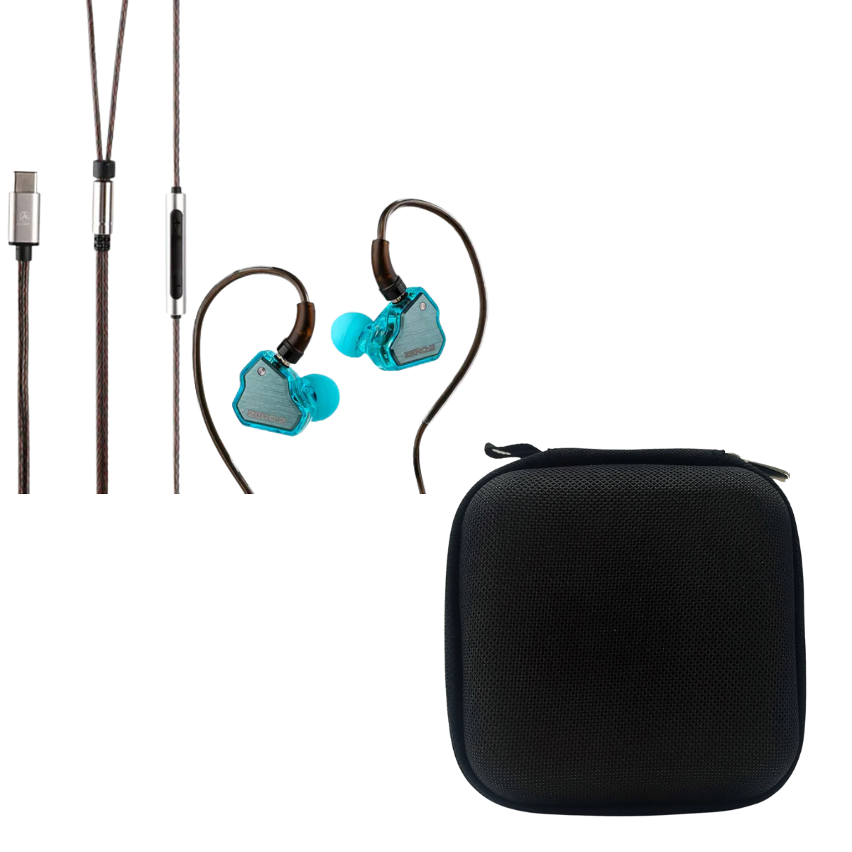 7HZ x Crinacle Zero 2 Type-C Plug with Mic IEM & EarAudio Carry Case