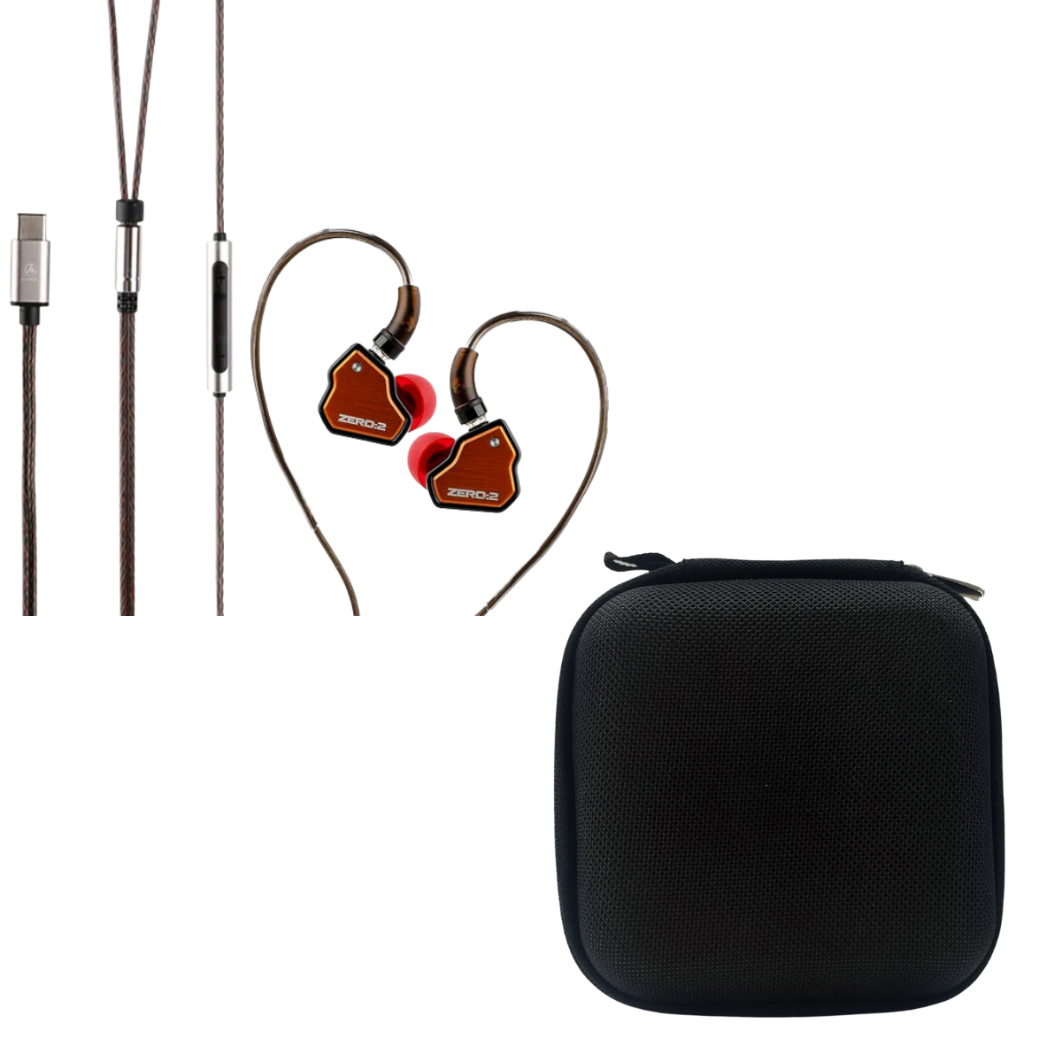 7HZ x Crinacle Zero 2 Type-C Plug with Mic IEM & EarAudio Carry Case