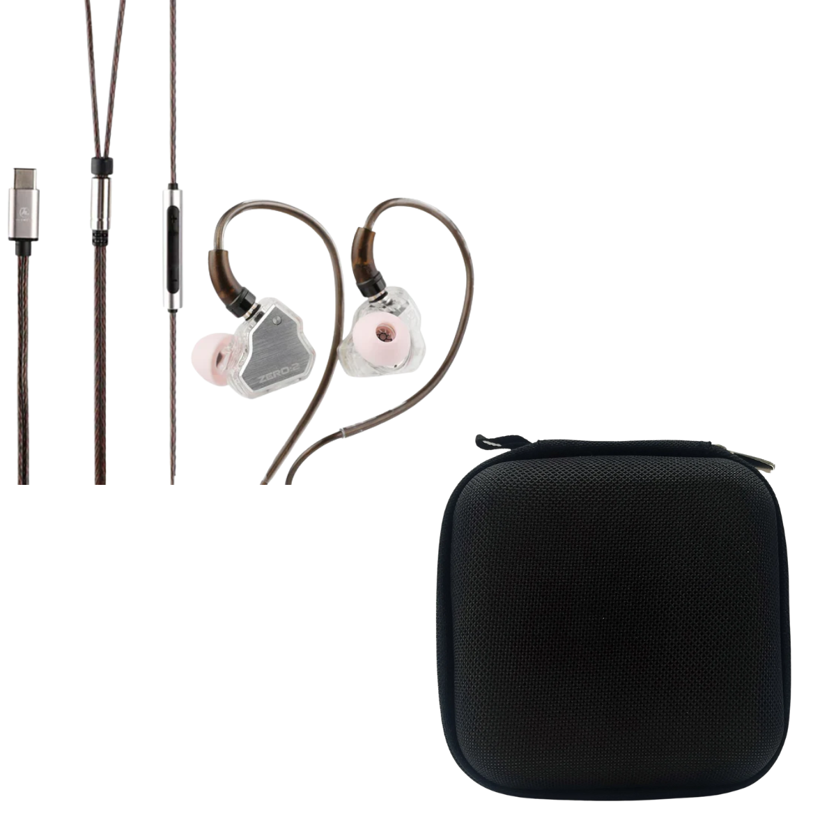 7HZ x Crinacle Zero 2 Type-C Plug with Mic IEM & EarAudio Carry Case