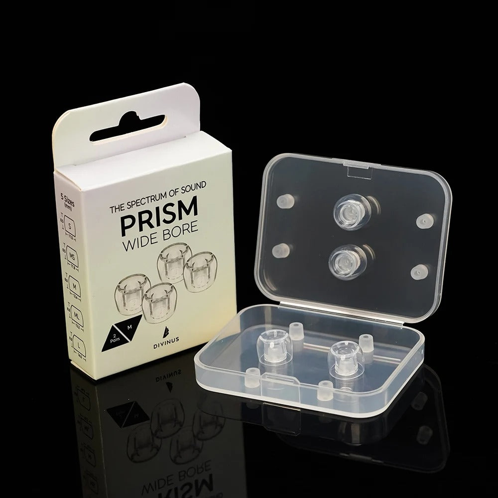 DIVINUS Prism Wide Bore LSR Eartips