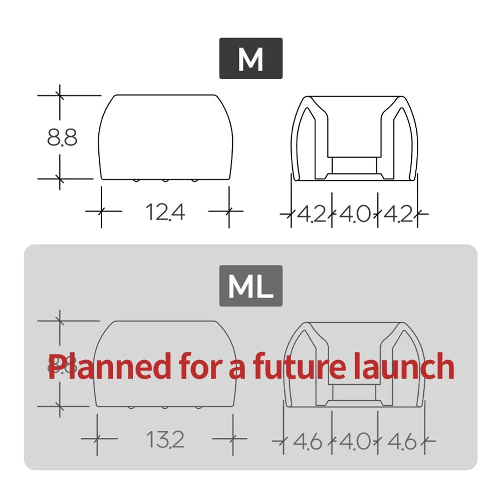 DIVINUS Prism Wide Bore LSR Eartips