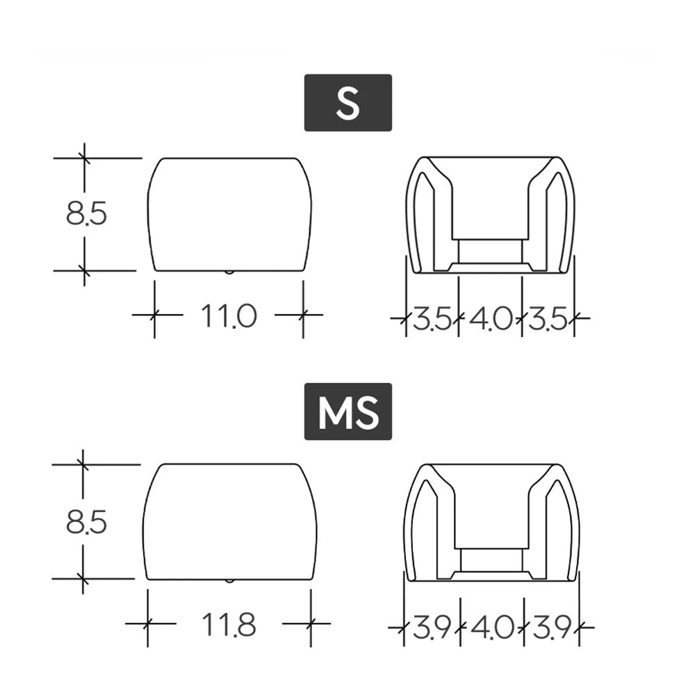 DIVINUS Prism Wide Bore LSR Eartips