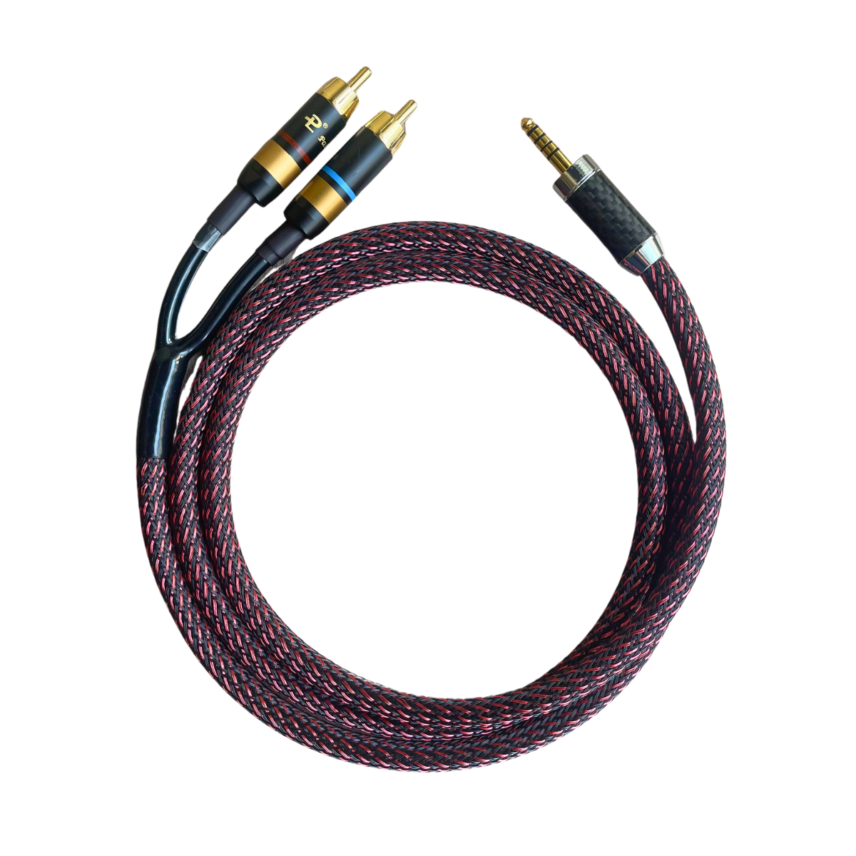 EarAudio Premium Dual RCA To 4.4mm Male Interconnects Cable