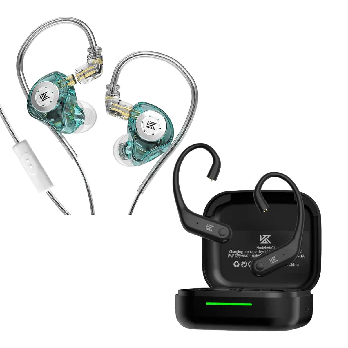 KZ EDX Pro IEM & KZ AN01 ANC Enabled True Wireless Adapter