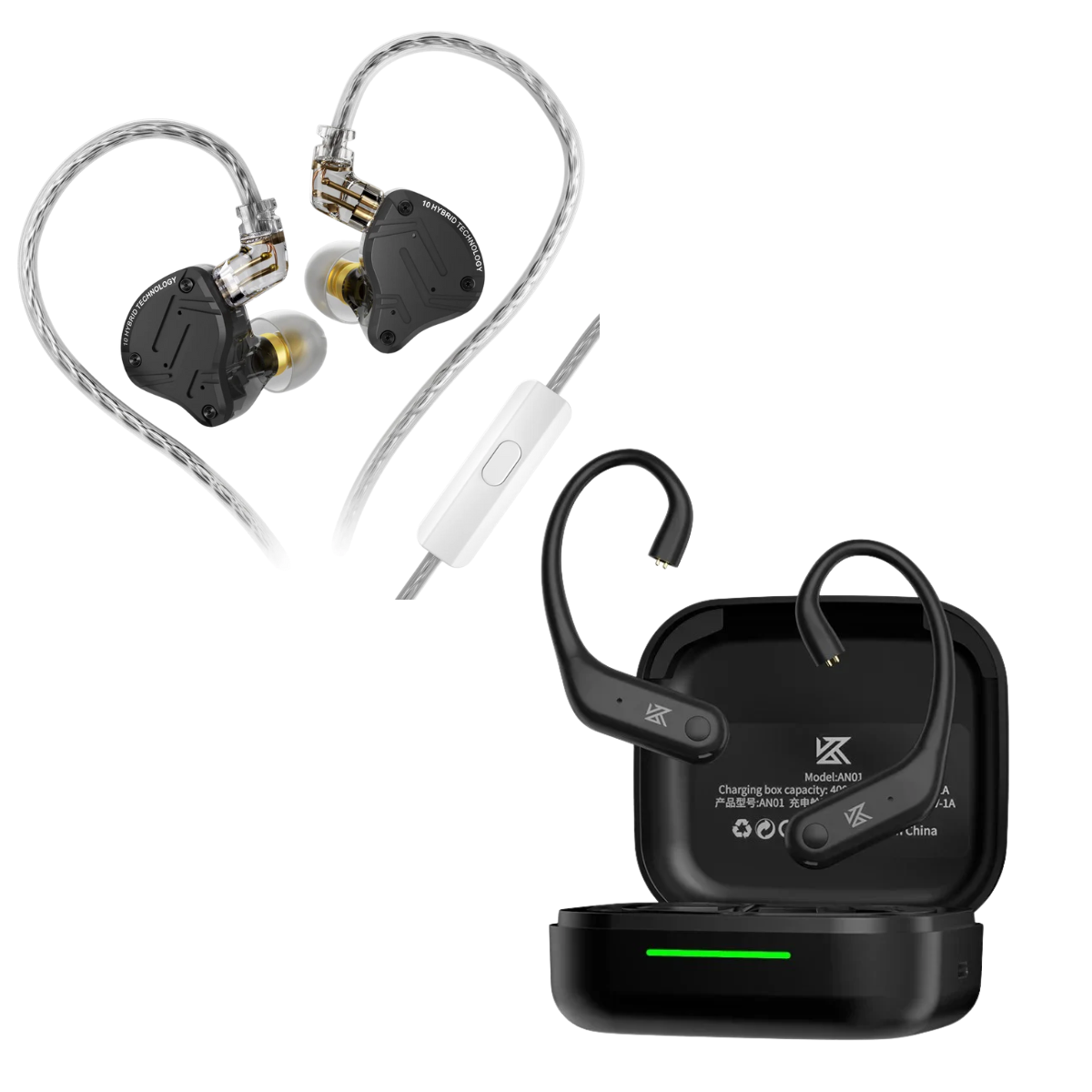 True Wireless Kz E10 KZ ZS10 Pro X IEM KZ AN01 ANC Enabled True