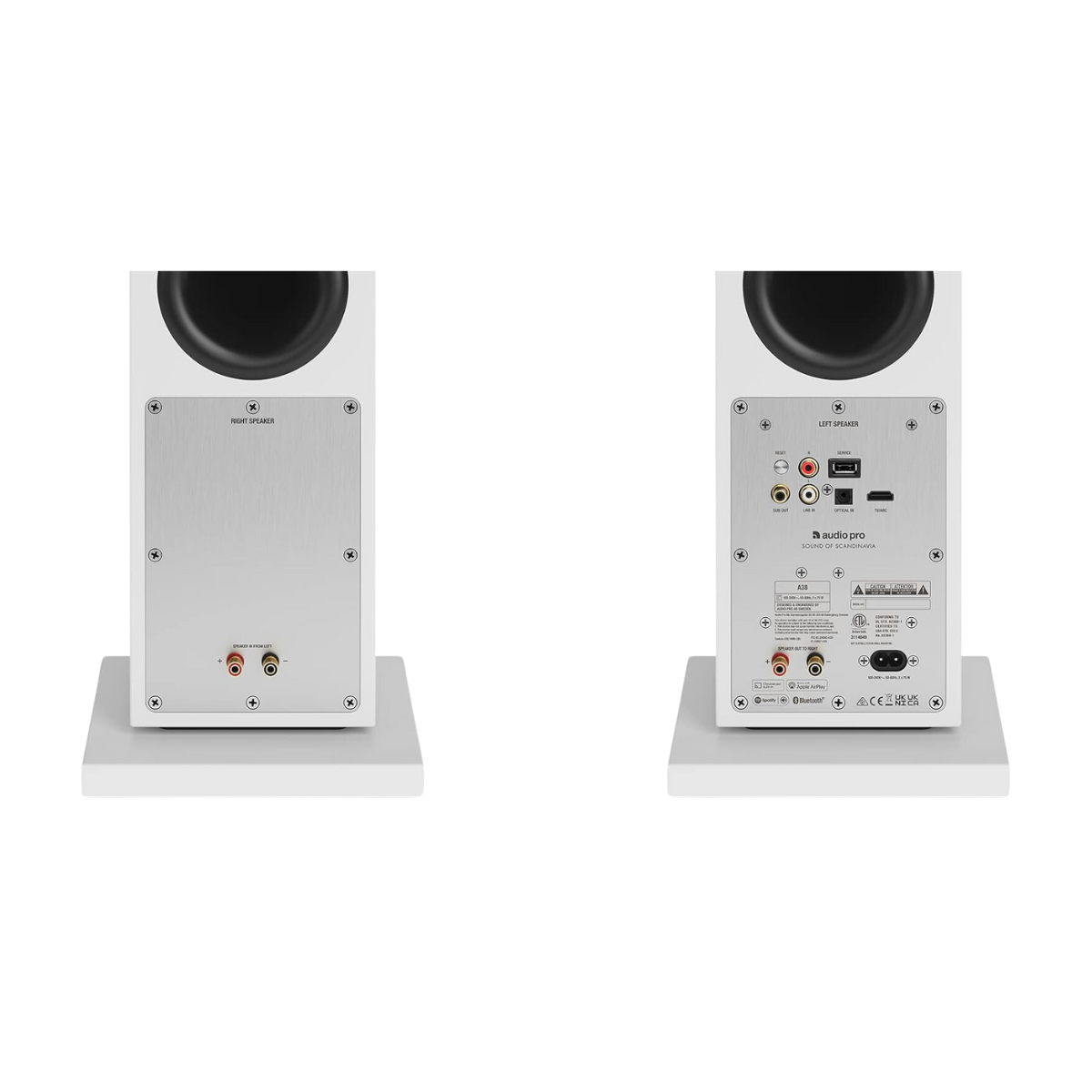 Audio Pro A38 Wireless & WiFi Floor Standing Speakers - The Audio Store