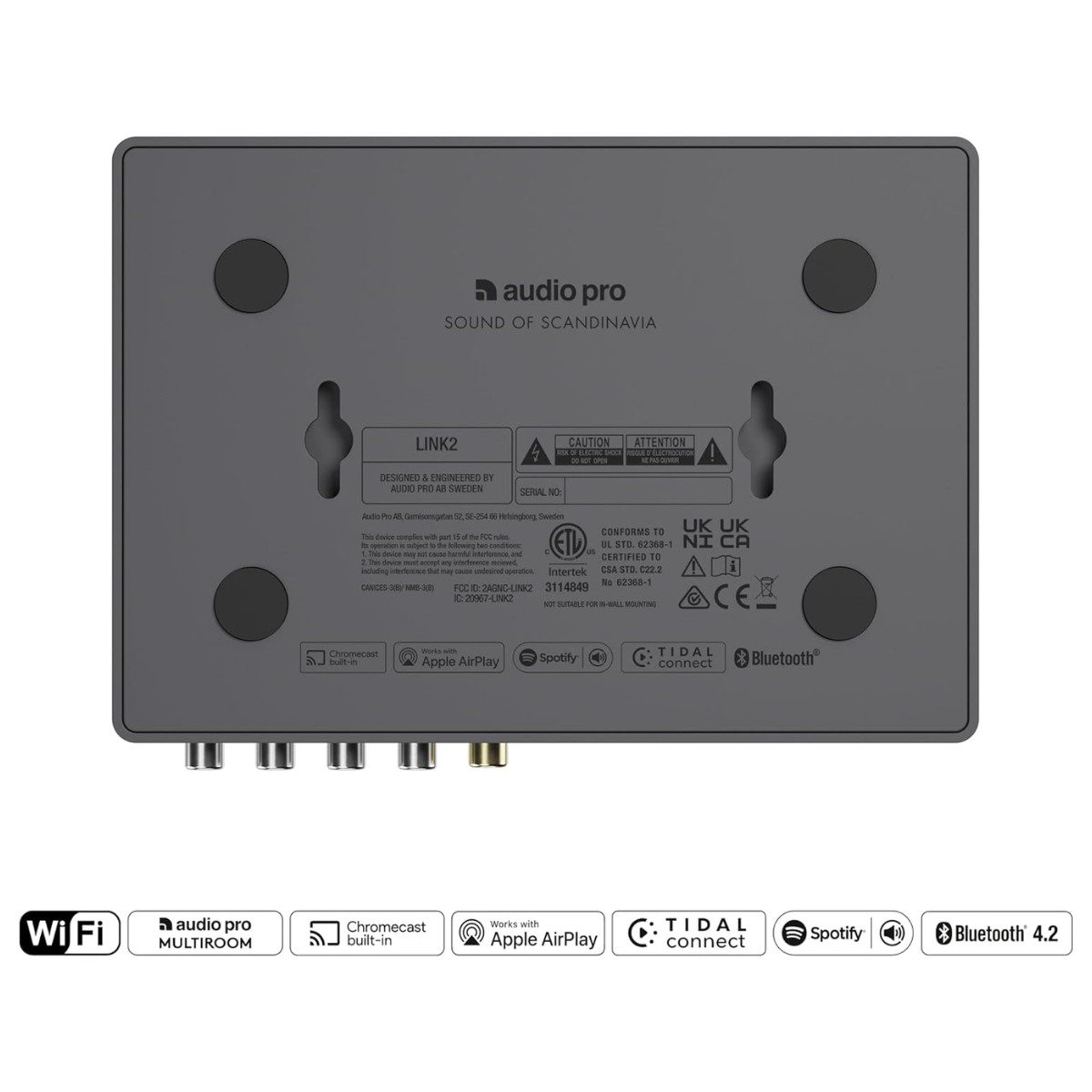 Audio Pro Link 2 Wireless HiFi Adapter for Audio Streaming & Multiroom - The Audio Store