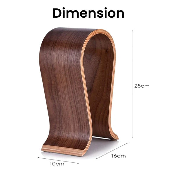 AUDIOCULAR AA08 Wooden Headphone Stand - The Audio Store