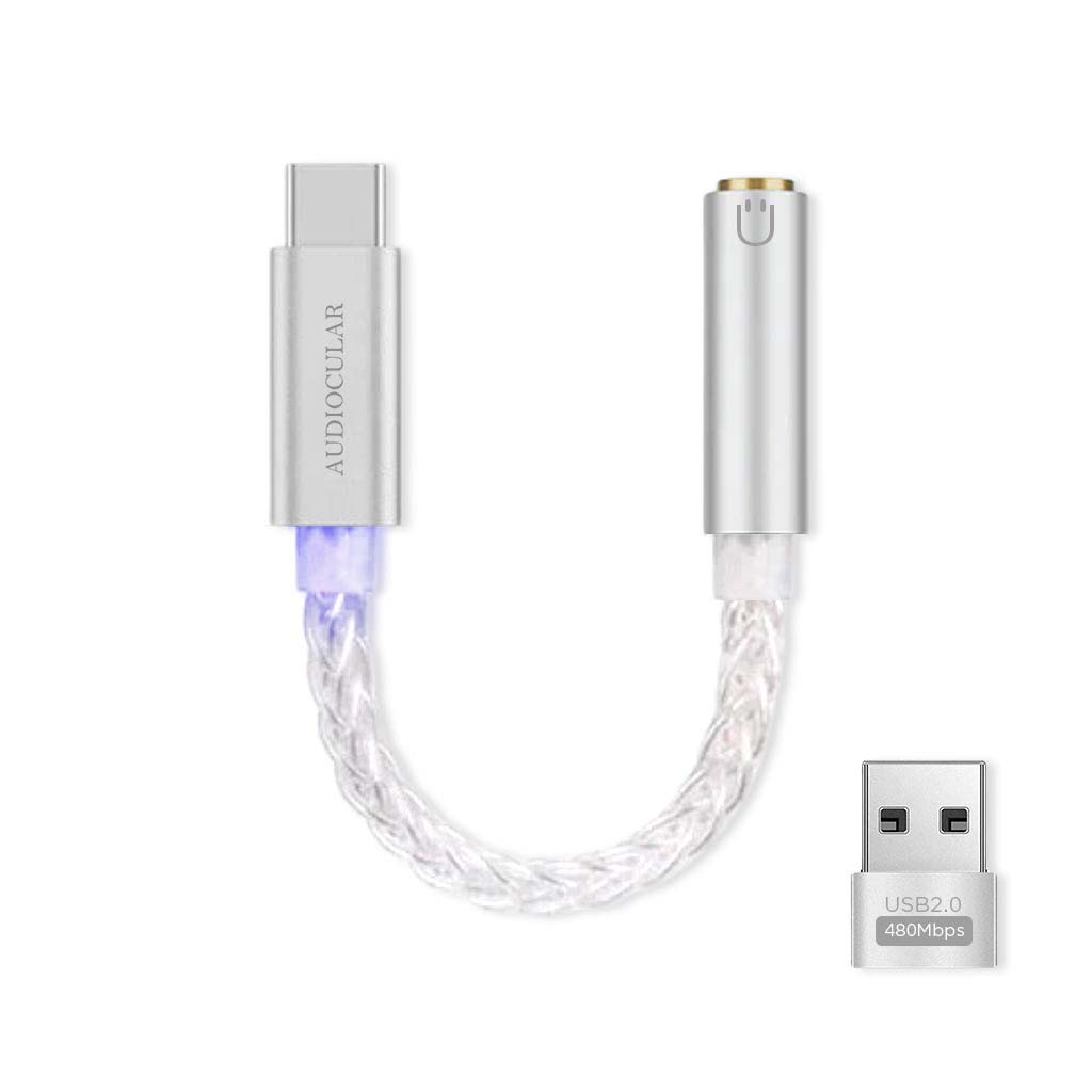 AUDIOCULAR D08 CS-PRO Audio CS46L41 Type-C to 3.5mm DAC dongle - The Audio Store