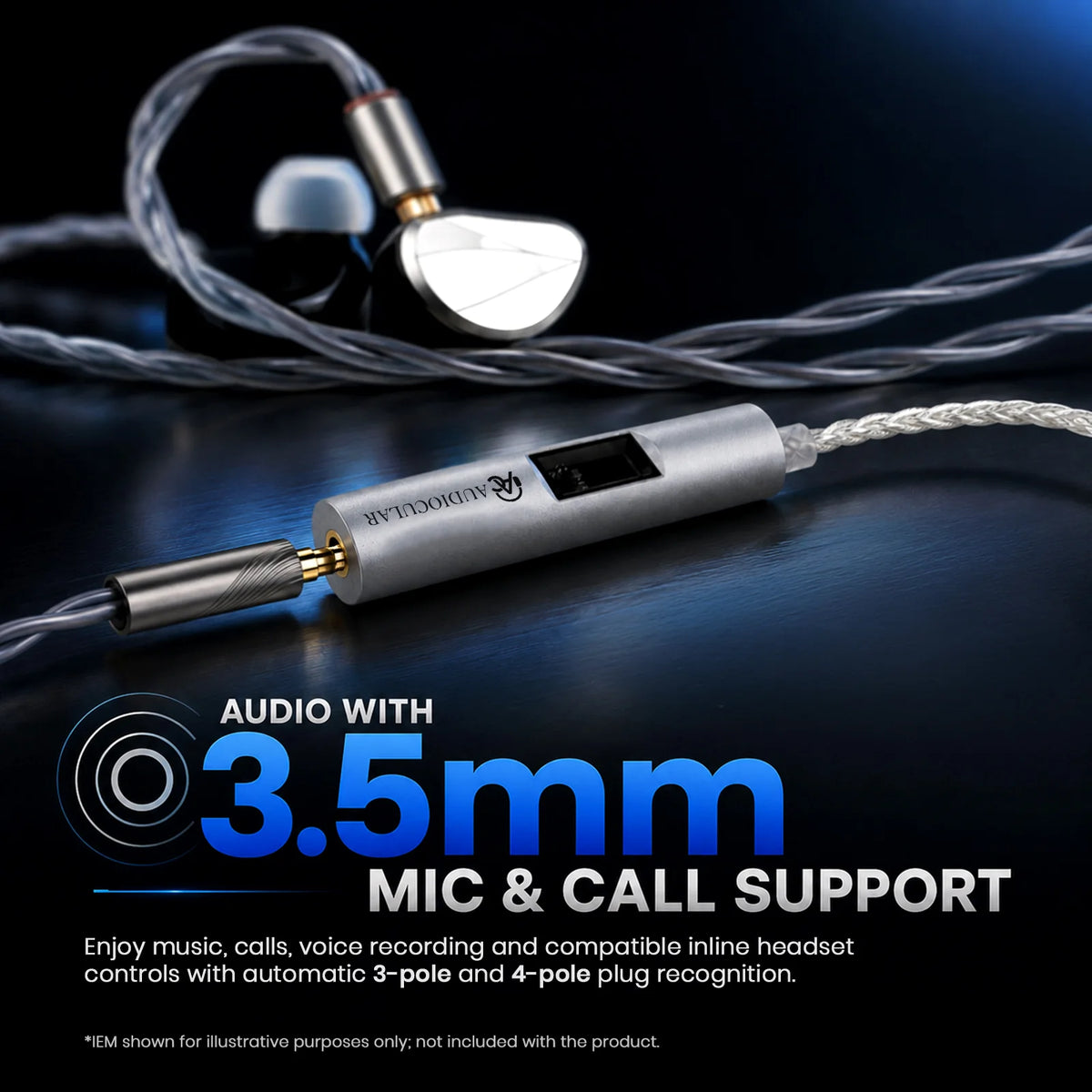 AUDIOCULAR AURA Pro Hi-Res Portable DAC Dongle CS43198 + SGM8262 Amp