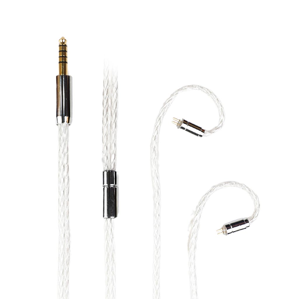 AUDIOCULAR C04 16-Core Silver-Plated Cable with Balanced 4.4mm Jack For IEMs - The Audio Store