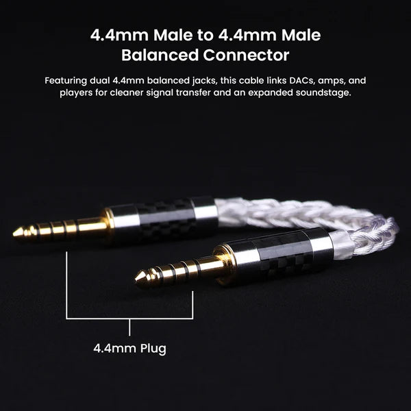 AUDIOCULAR C12 4.4mm to 4.4mm Balanced Interconnect Cable