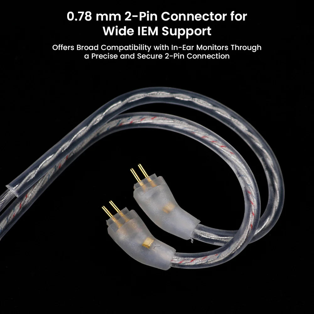 AUDIOCULAR C18 Type-C Cable with In-Built DAC Chip & Microphone for IEMs