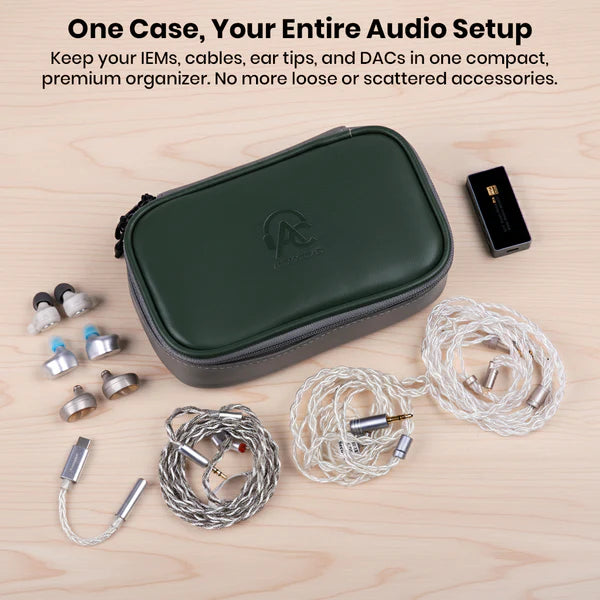 AUDIOCULAR CRATE AC43 PU Leather Carry Case For Earphones and In-ear monitors