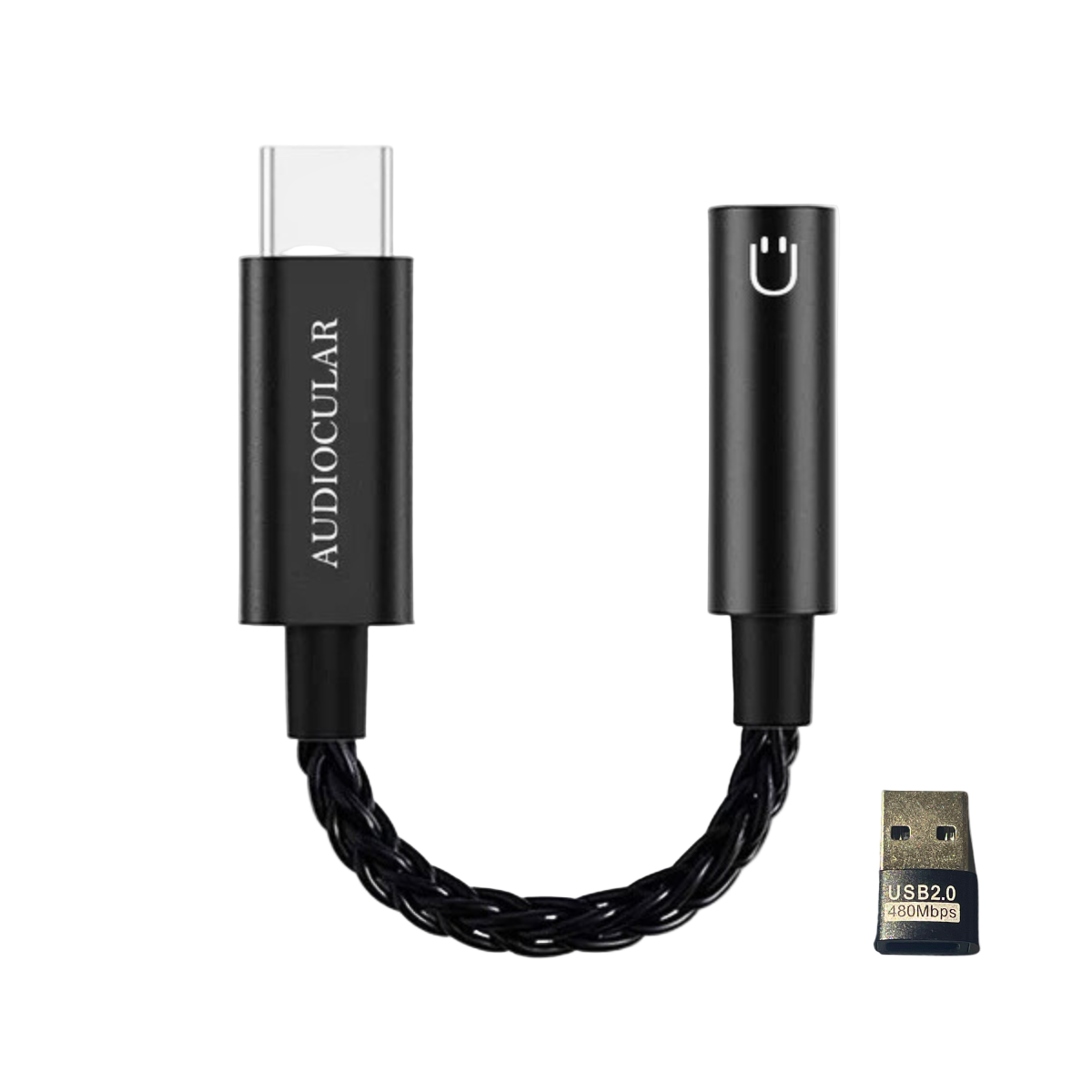 AUDIOCULAR D07 CX31993 USB Portable DAC & Amp - Slim/Black - The Audio Store