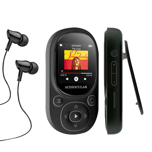 AUDIOCULAR M11 Bluetooth Portable MP3 Music Player with Clip - The Audio Store