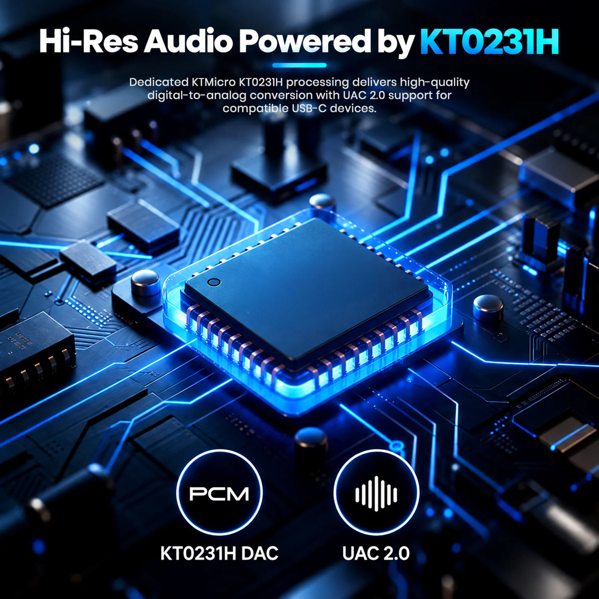 AUDIOCULAR Note Plus KT0231H USB-C DAC & PD Charging Adapter
