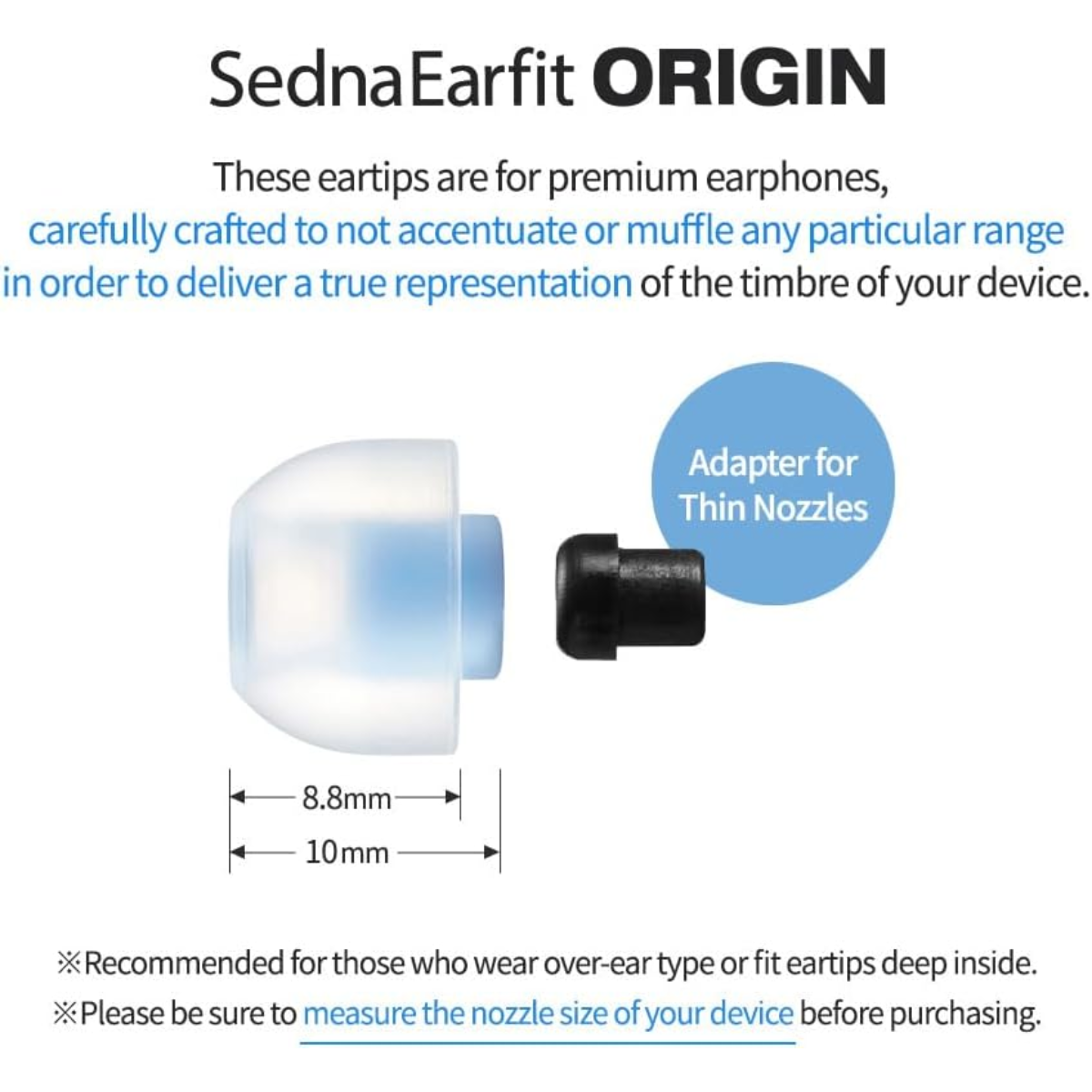 AZLA SednaEarfit ORIGIN Eartips - The Audio Store