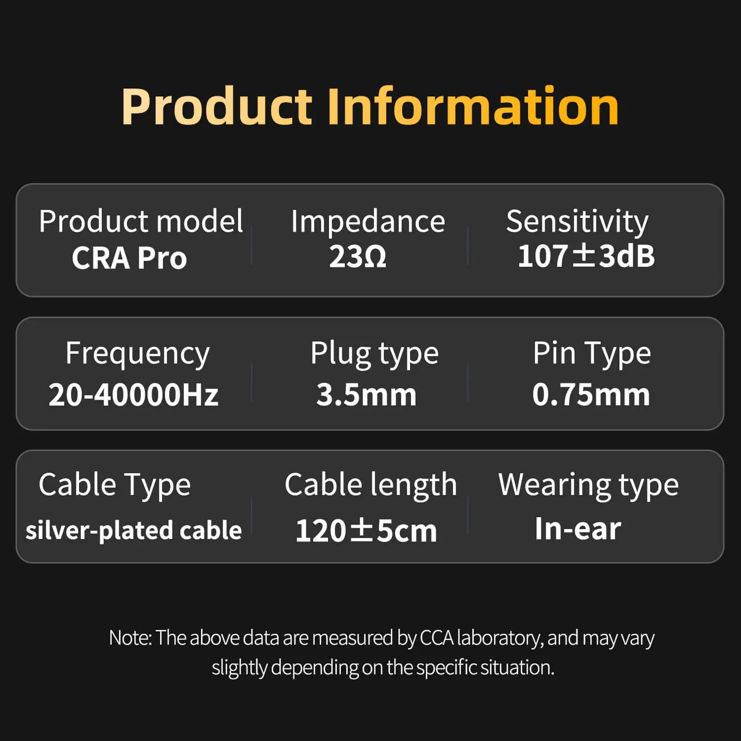 CCA CRA Pro IEM With Mic