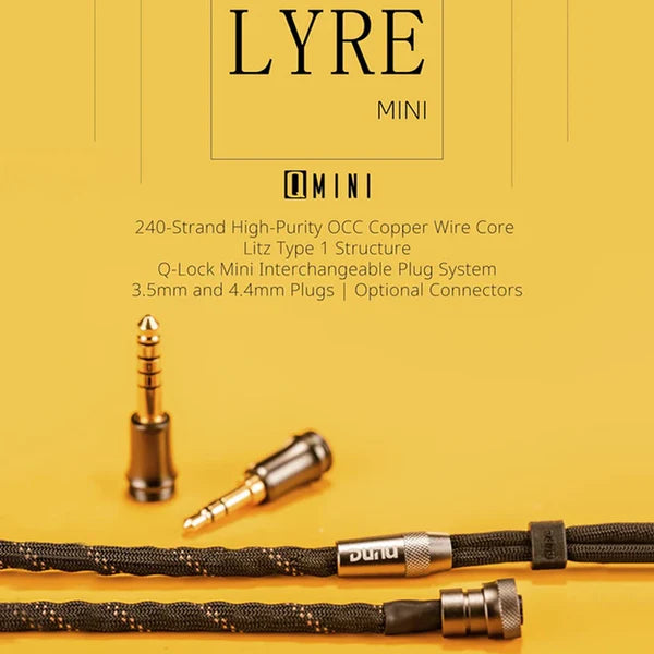 Dunu Lyre Mini 240-Strand High-Purity OCC Modular Upgrade Cable for IEM - The Audio Store