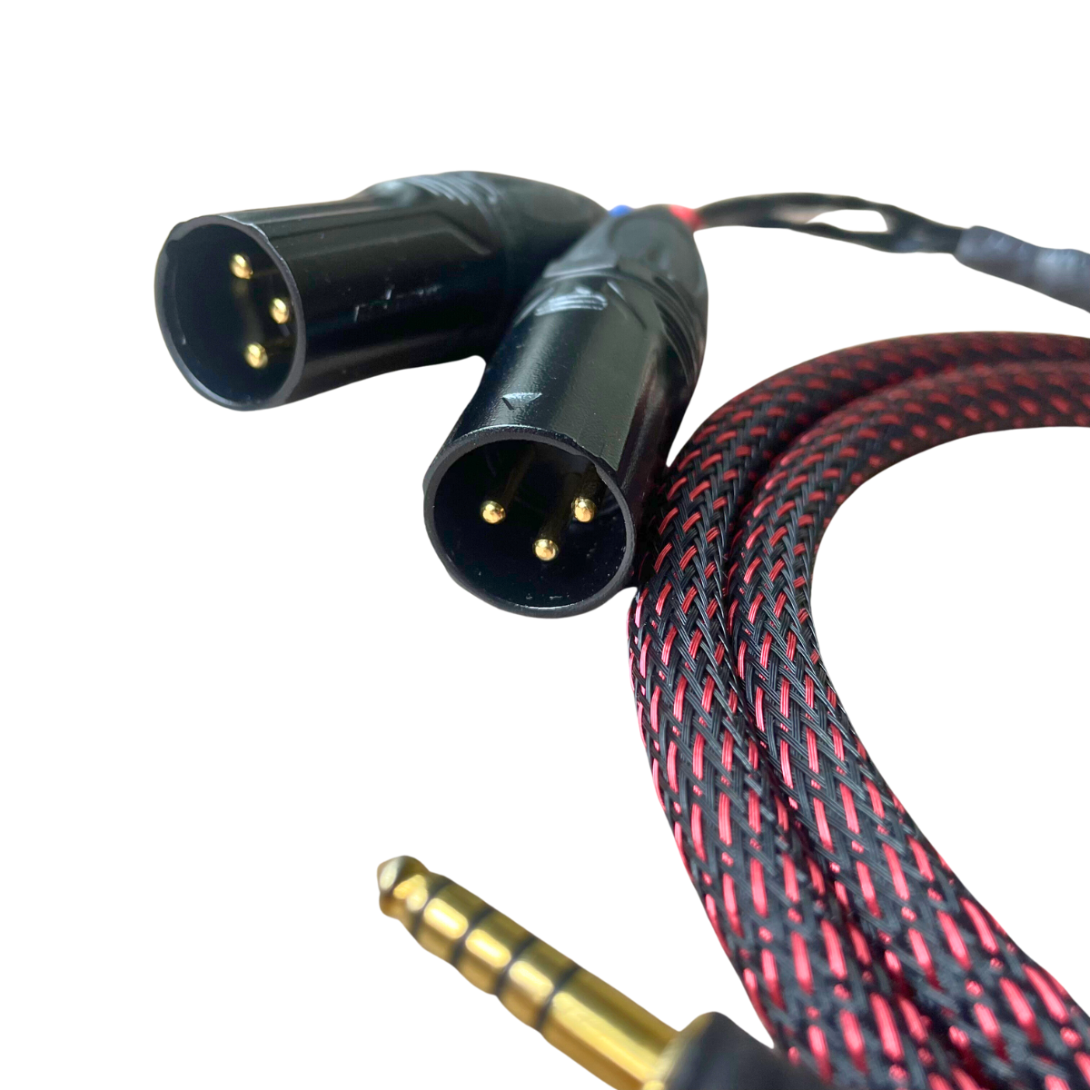 EarAudio Premium Dual 3 Pin XLR To 4.4mm Male Interconnects Cable - The Audio Store