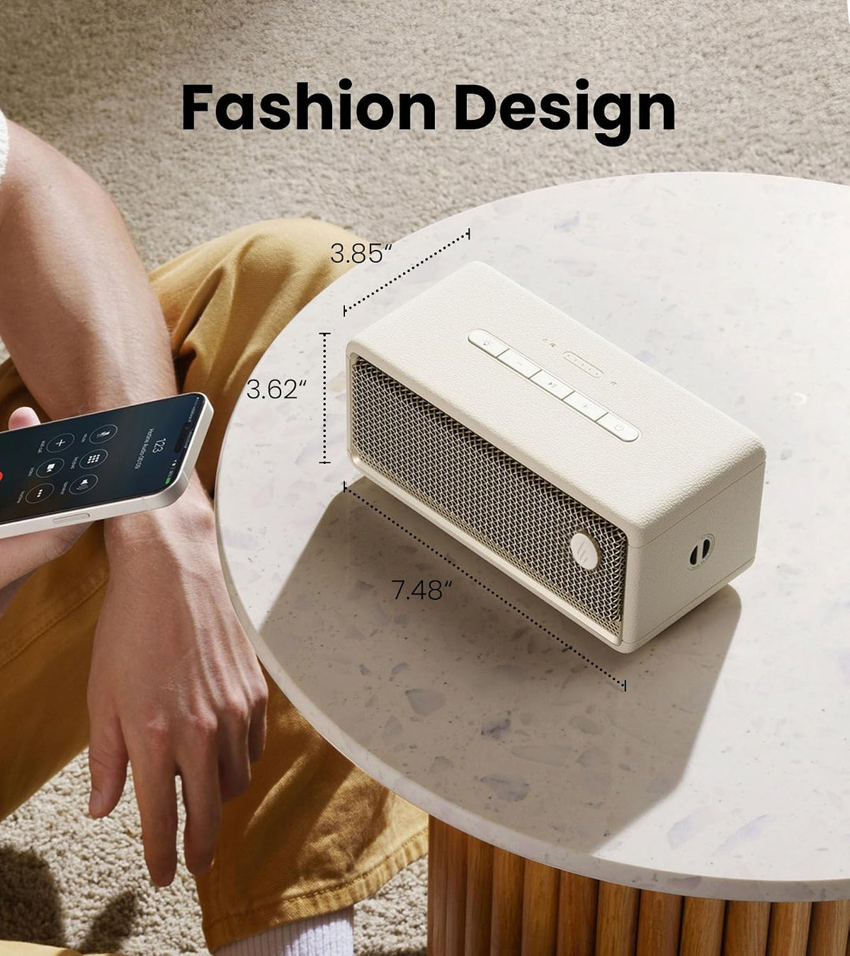 Edifier ES60 Portable Bluetooth Speaker with IP66 Waterproof & Ambient Lights