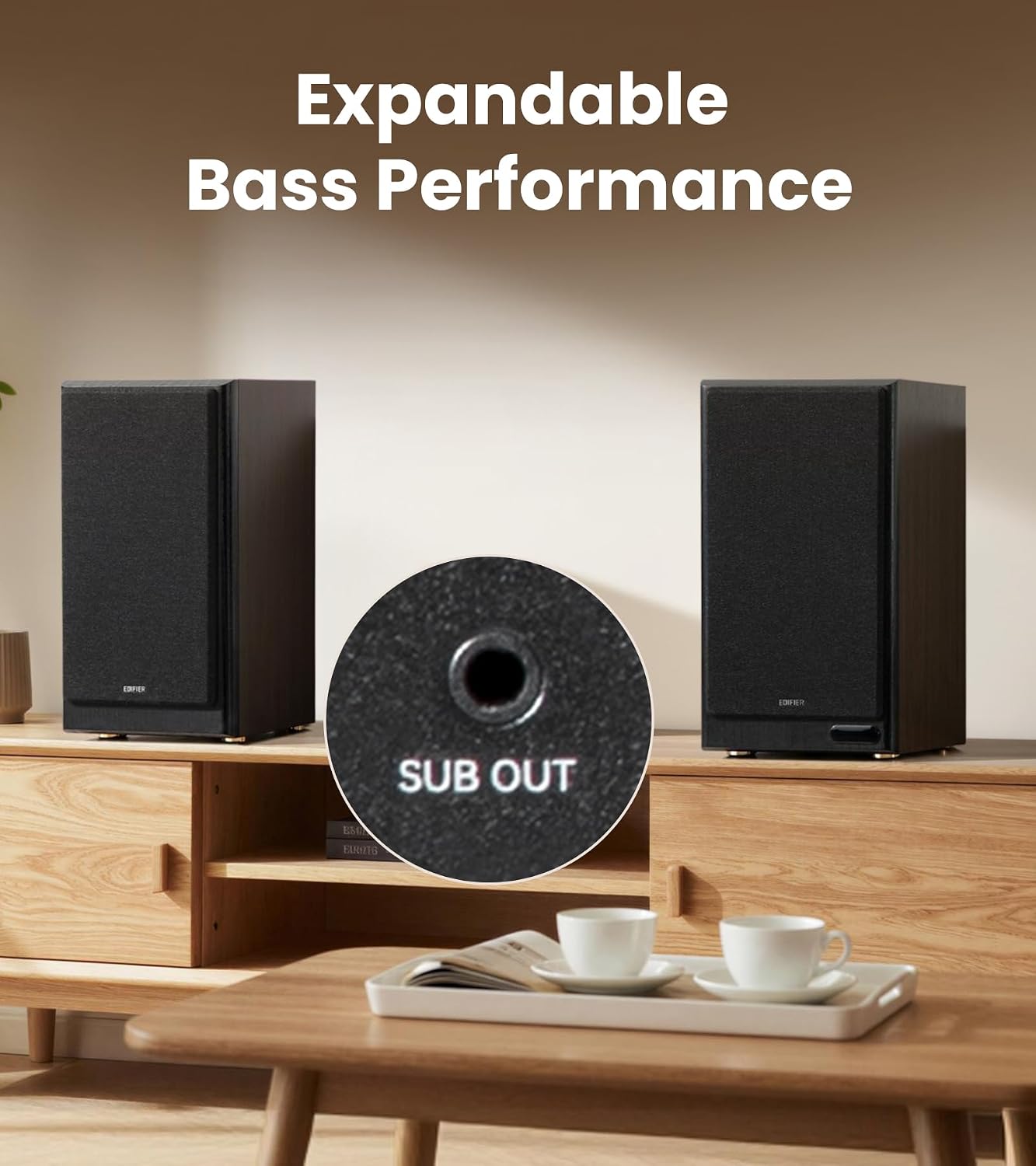 Edifier R2750DB MKII 144W 3-Way Powered Bookshelf Speakers