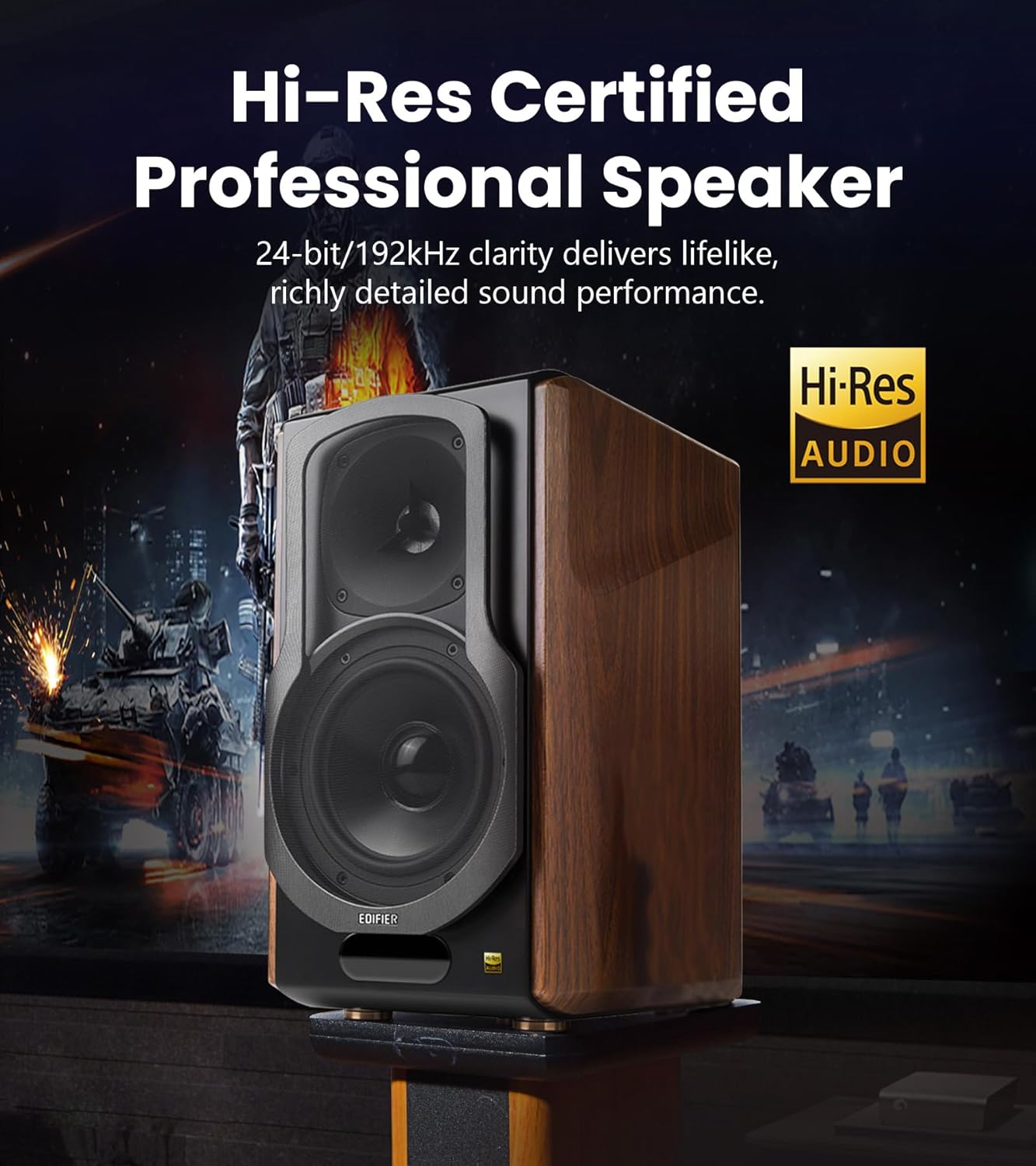 Edifier S2000MKIII Hi-Res Audio Active 2.0 Bluetooth Bookshelf Speaker