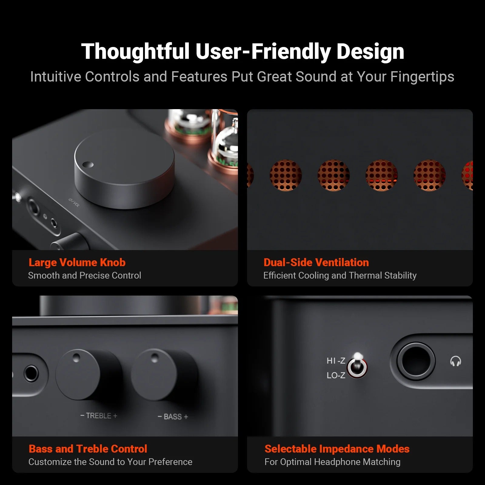 Fosi Audio GR70 Tube Headphone Amp