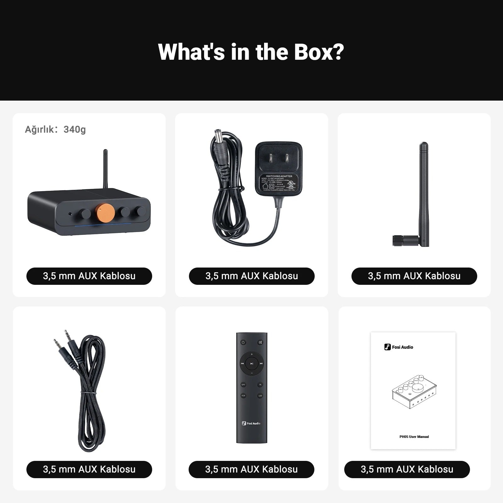 Fosi Audio HT4S Multi-Channel Bluetooth Power Amplifier For Speakers & Subwoofers - The Audio Store