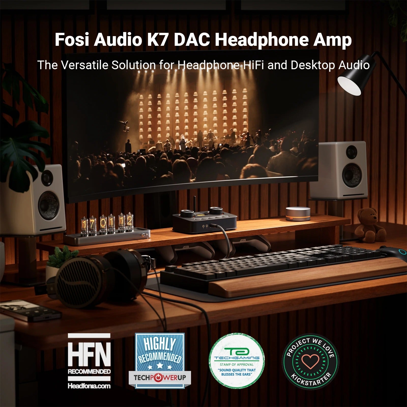 Fosi Audio K7 Desktop DAC & Headphone Amplifier