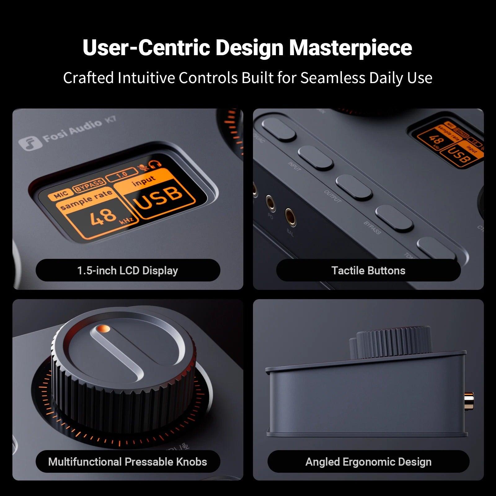 Fosi Audio K7 Desktop DAC & Headphone Amplifier