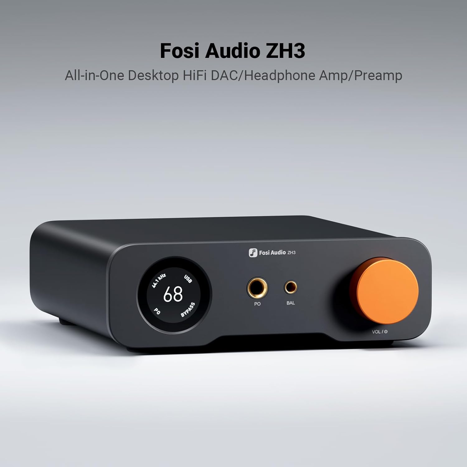 Fosi Audio ZH3 All-In-One Desktop DAC, Headphone Amplifier & Preamp