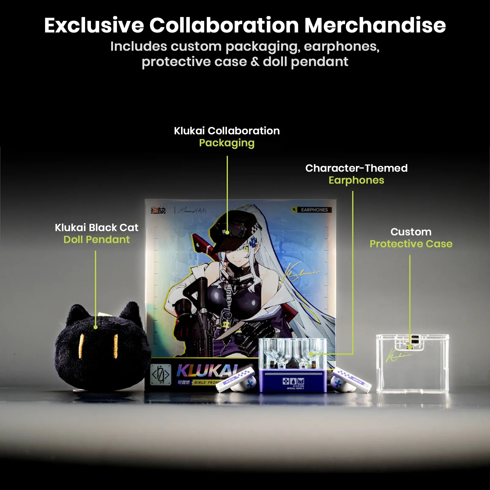 GIRLS' FRONTLINE 2 x MOONDROP KLUKAI Planar Driver True Wireless Earbuds