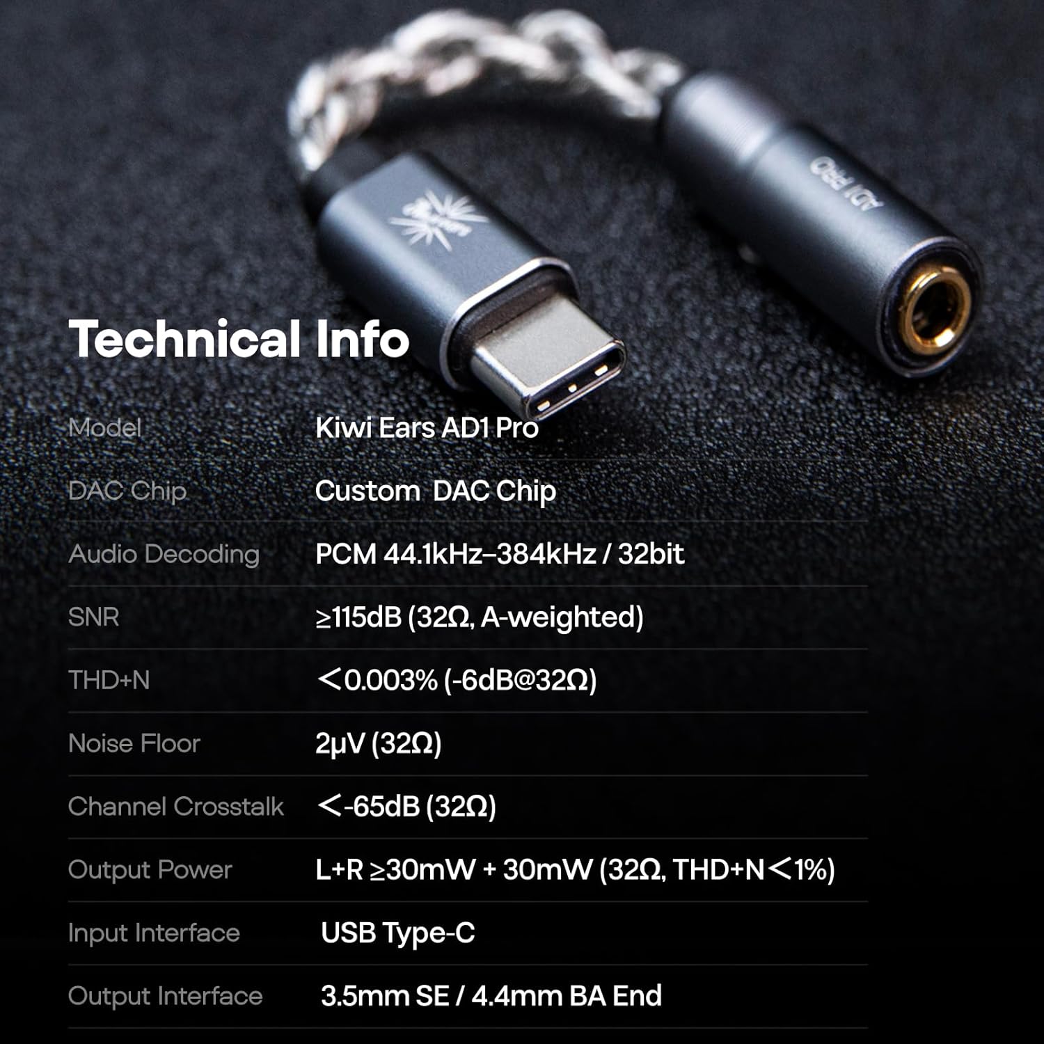 Kiwi Ears AD1 Pro Portable DAC & AMP