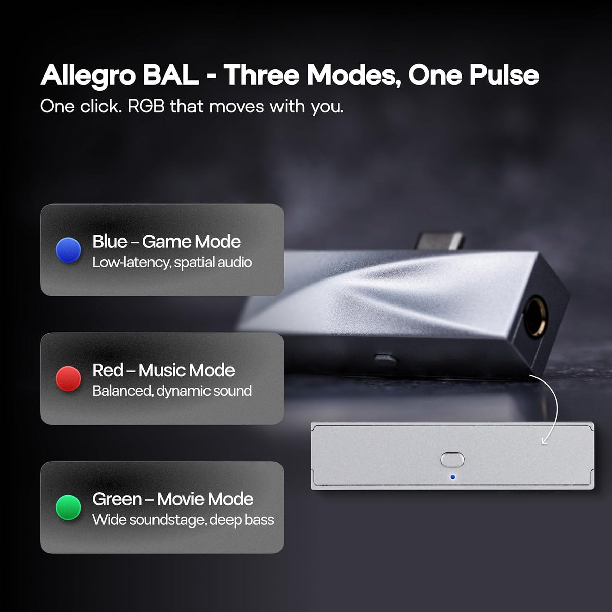 Kiwi Ears Allegro BAL Portable DAC & AMP