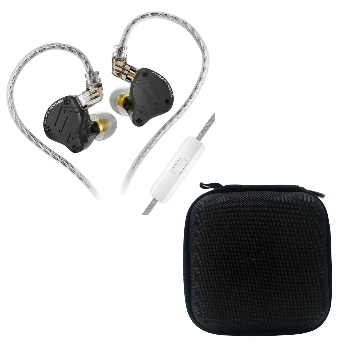 KZ ZS10 Pro X IEM With Mic & EarAudio Carry Case