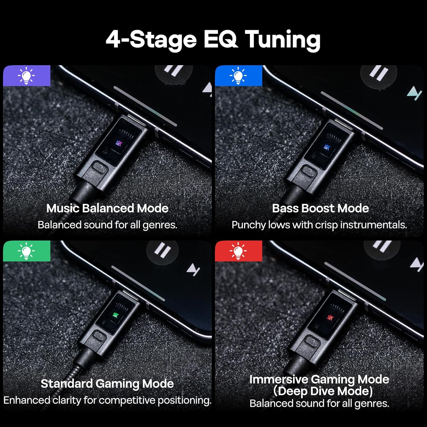 KZ AM02 Portable DAC & AMP With EQ Tuning Switches