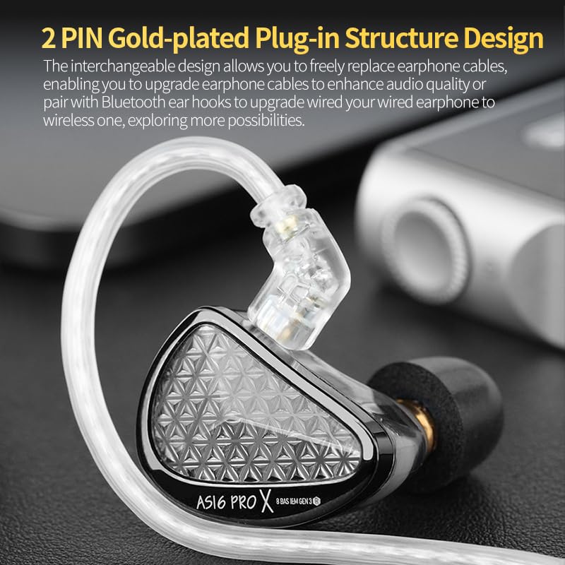 KZ AS16 Pro X IEM With Mic