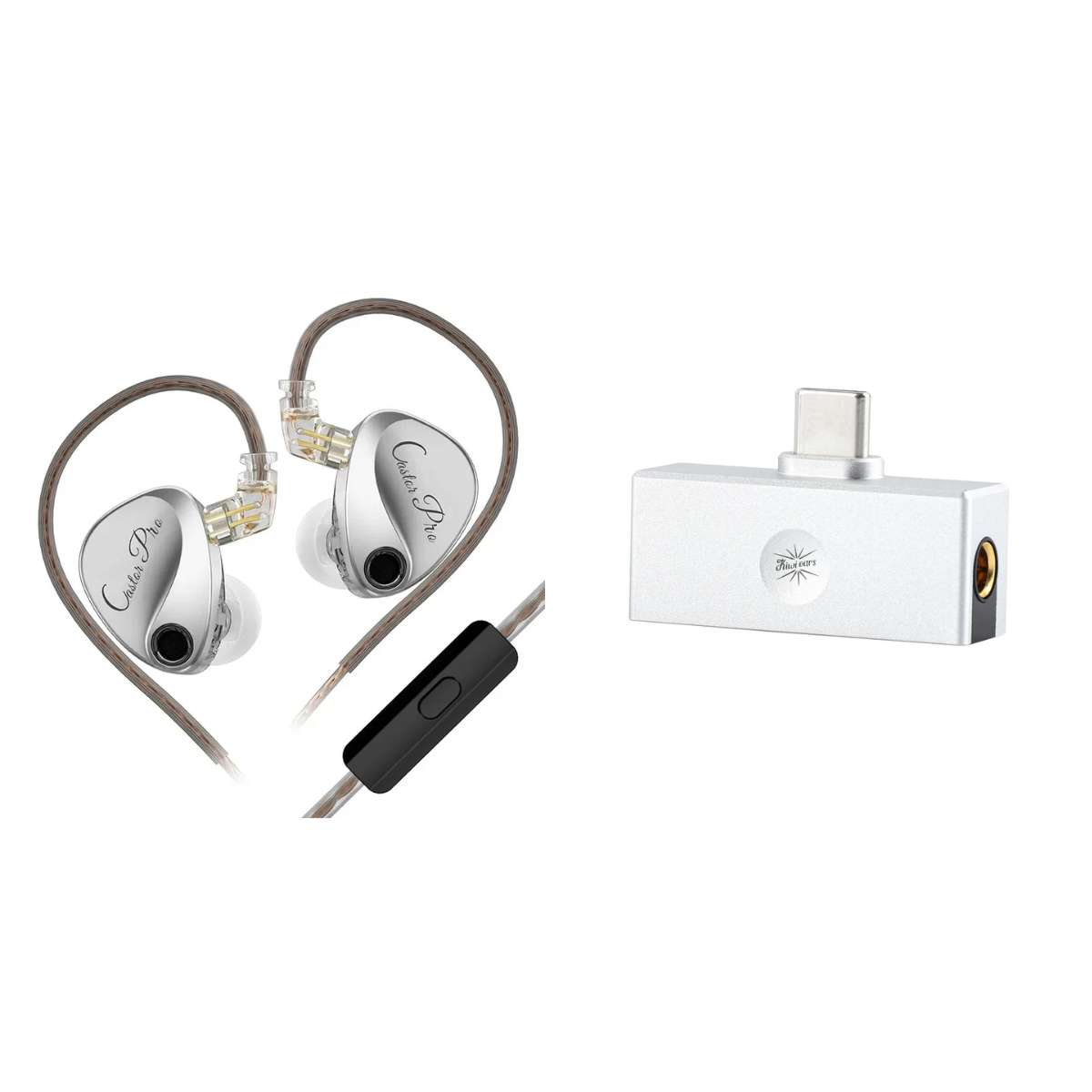 KZ Castor Pro IEM With Mic & Kiwi Ears Allegro Mini Portable DAC & AMP - The Audio Store