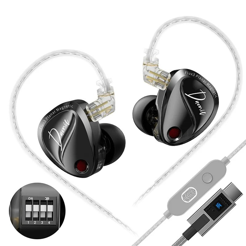 KZ Duonic Tri-Magnetic Planar Driver IEM With Mic