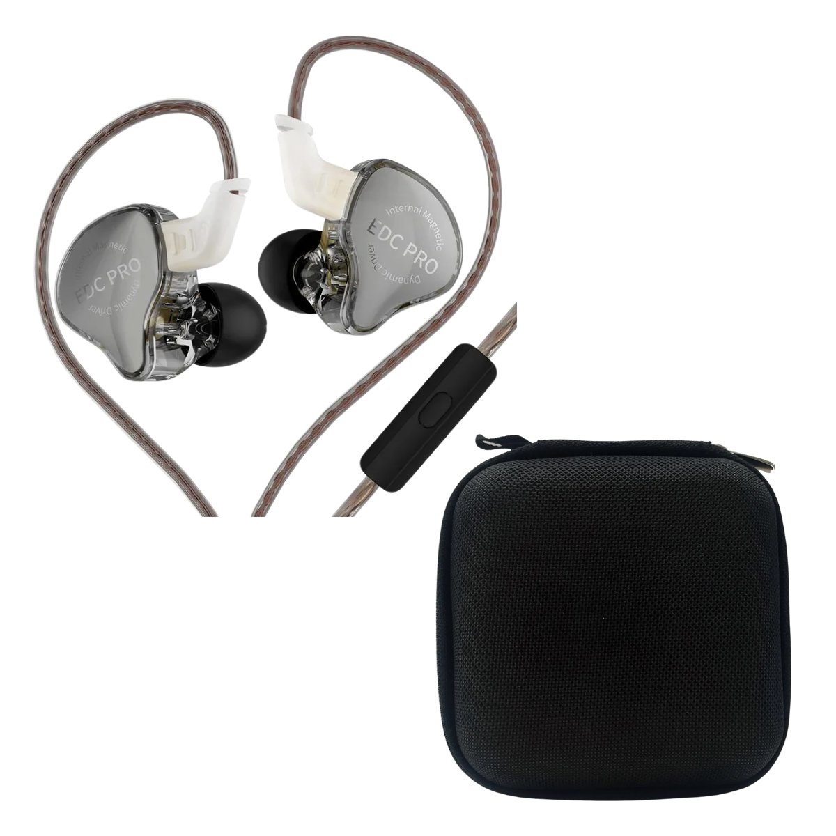 KZ EDC PRO IEM With Mic & EarAudio Carry Case