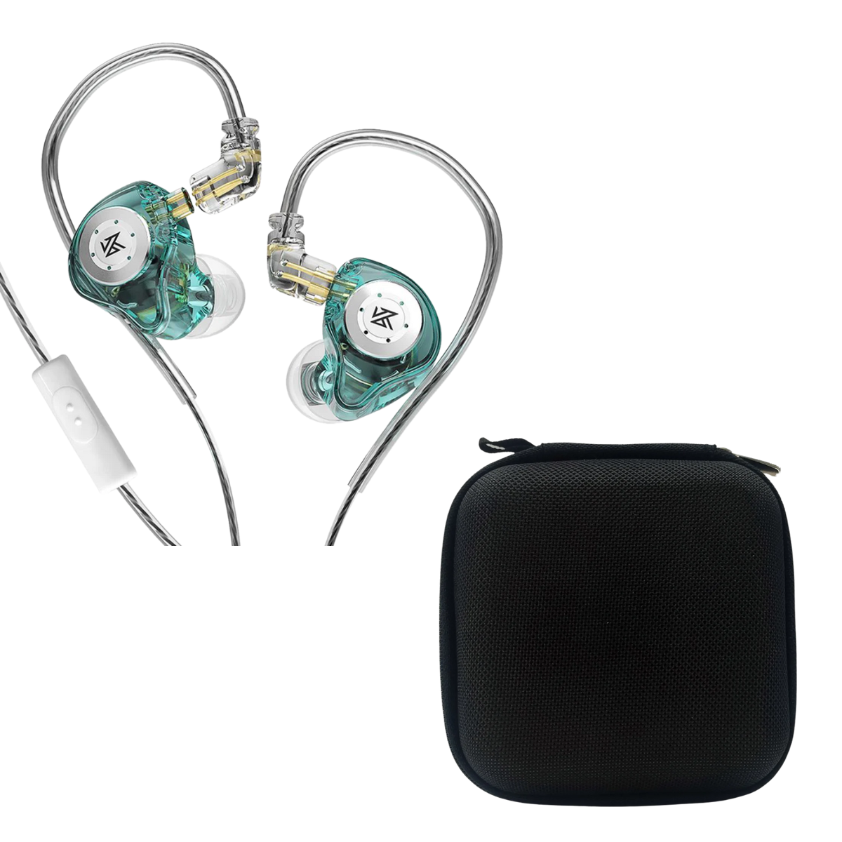 KZ EDX Pro Wired IEM With Mic & EarAudio Carry Case
