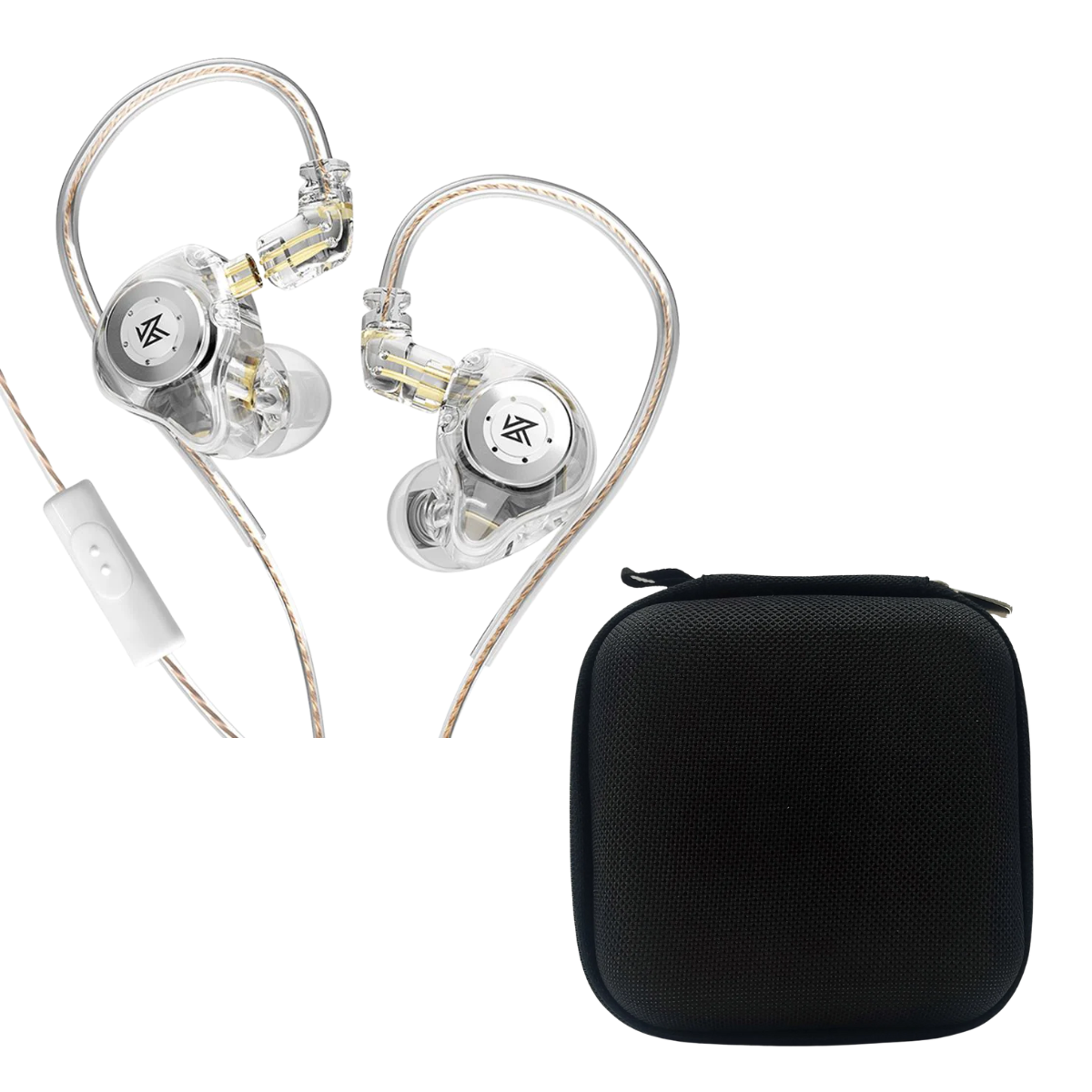 KZ EDX Pro Wired IEM With Mic & EarAudio Carry Case