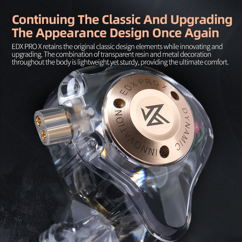 KZ EDX Pro X Wired IEM With Mic - The Audio Store