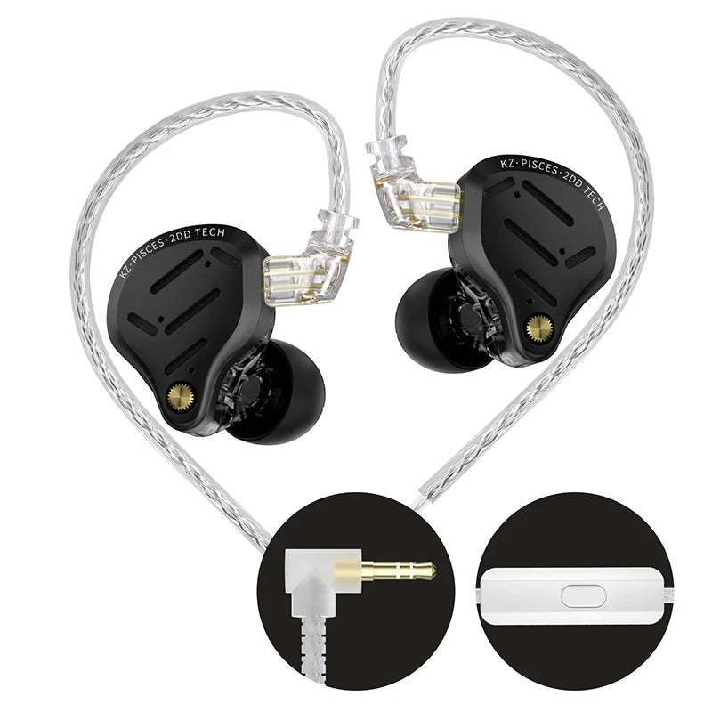 KZ Pisces 2DD IEM With Mic